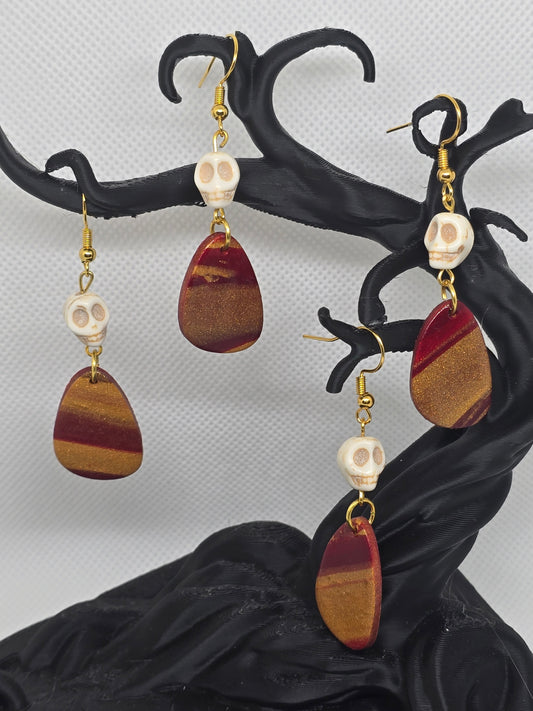 Skulls with Red/Gold charms